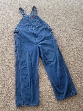 Vintage Dickies Denim Bib Overalls 44x32 Men's Work Wear / Outerwear